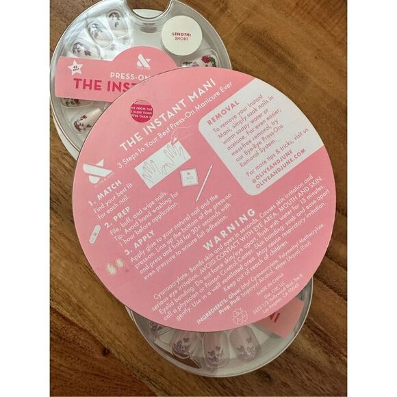 Olive & June The Instant Mani 3 Pack of Press on Nails New Short Length - Picture 2 of 4